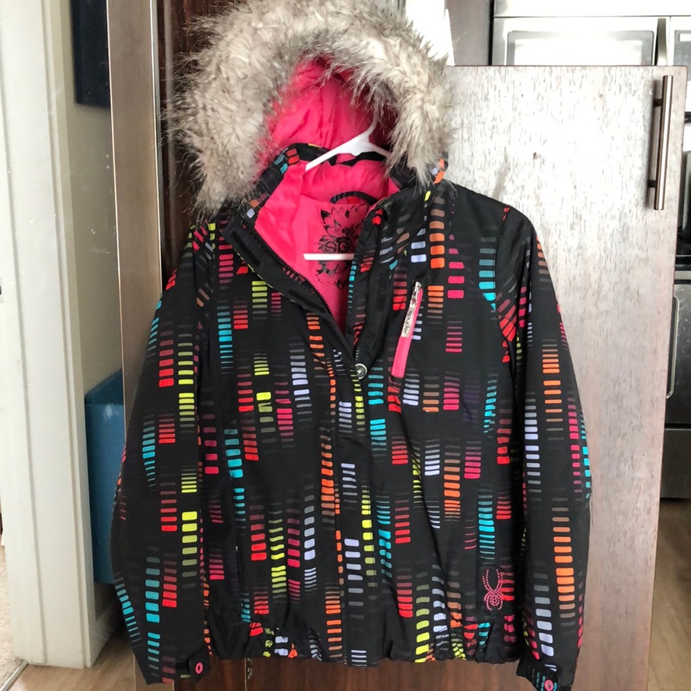 Spyder girls snowboard ski jacket 12 like new